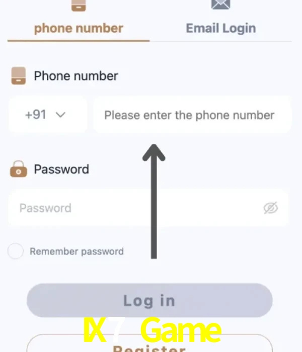 IX7 Game login